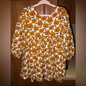 Happy by Pink Chicken Floral Long Sleeve Dress 2T